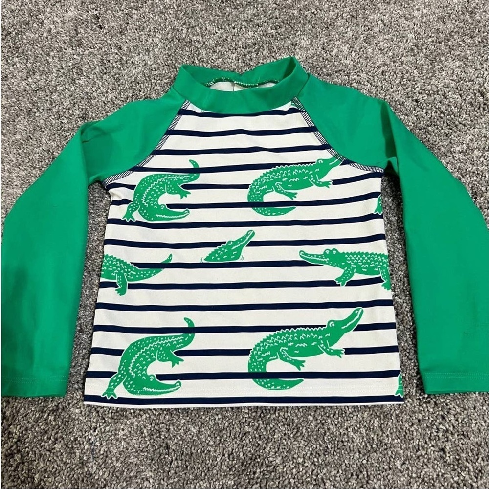 Baby Boden alligator swim rash guard